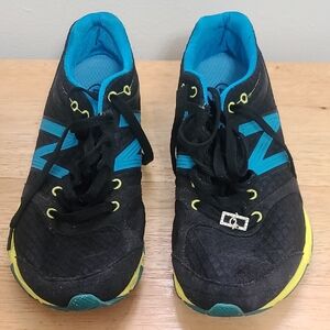 Women's Black, Blue, and Yellow New Balance Athletic Shoes